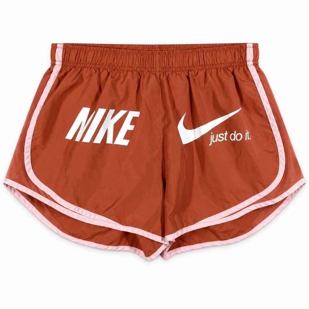 Nike Tempo Icon Clash Running Shorts Women XL Orange Dri-FIT 3” Brief Lined